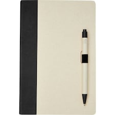 Dairy Dream A5 Notebook & Pen Set - Solid Black - One Size