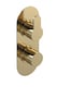 image 1 of Balterley Consall Contemporary Round Twin 3-Way Thermostatic Shower Valve with Diverter, Brushed Brass