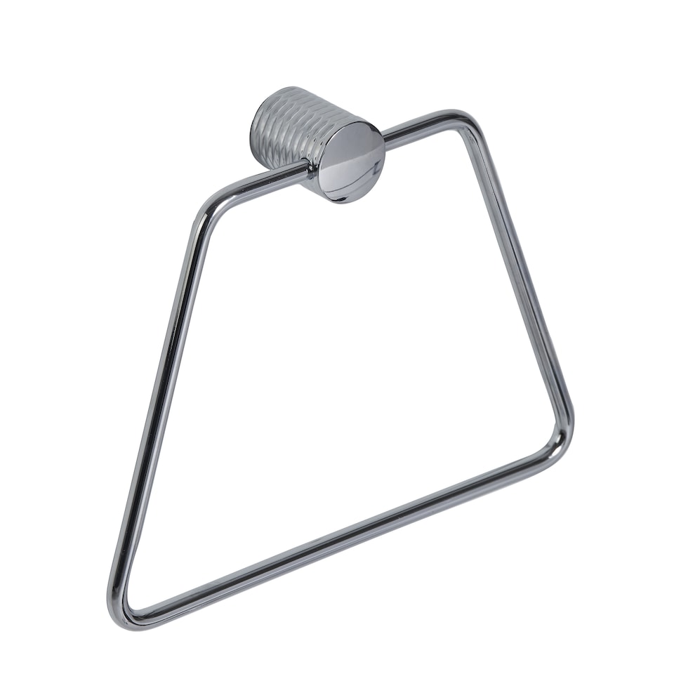 image 1 of Showerdrape Vitality Chrome Stainless Steel Wall Mounted Towel Ring | Silver | 1
