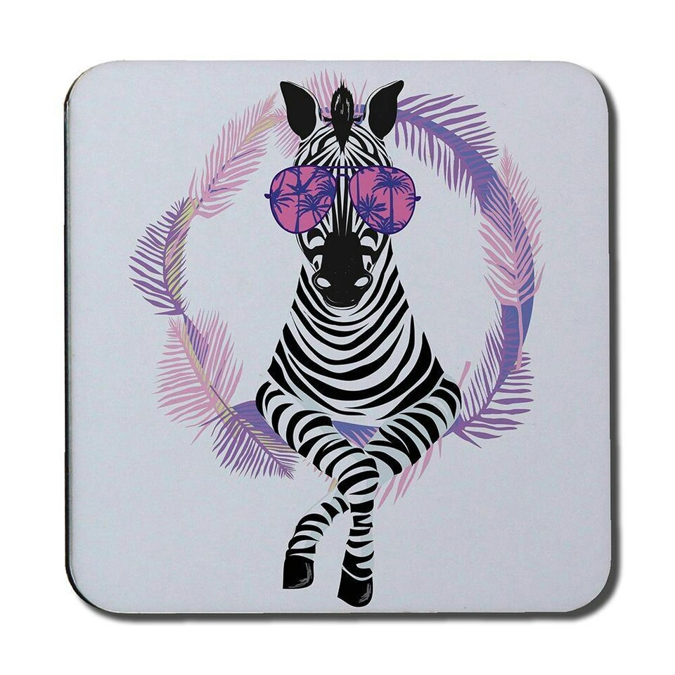 image 1 of Pink Zebra (Coaster)