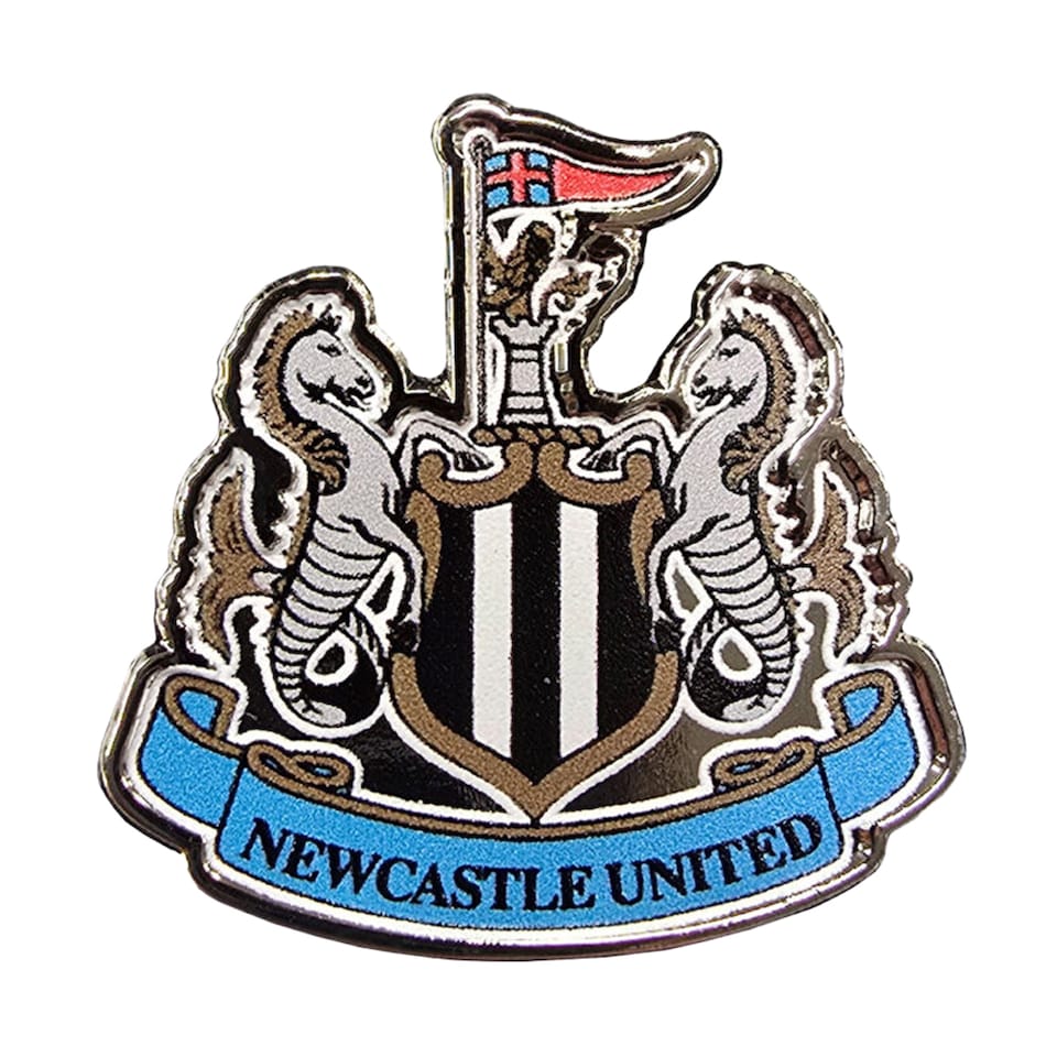 image 1 of Newcastle United FC Crest Badge Set (Pack of 3) | Blue | Blue/Black/White/Yellow | One Size | 1