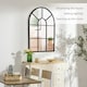 image 3 of HOMCOM Modern Arched Wall Mirror, 91  60 cm Window Mirrors for Living Room, Bedroom, Black