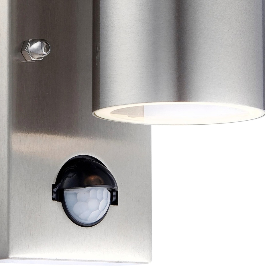 image 1 of Blaze Stainless Steel Outdoor Up Down Motion Sensor Wall Light