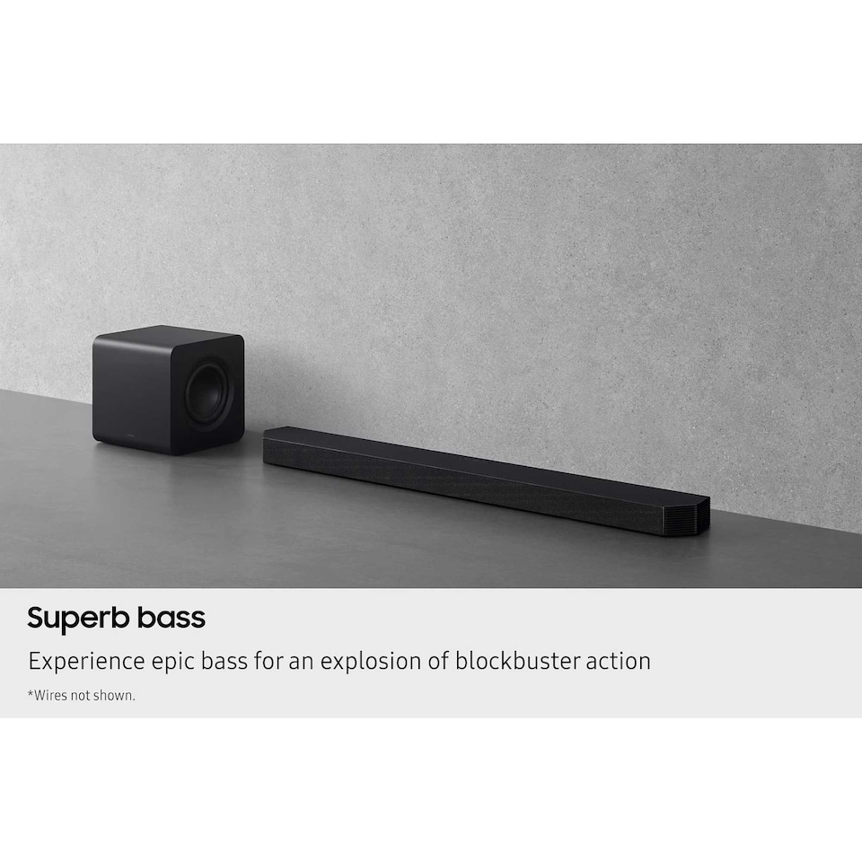 image 1 of Samsung 5.2.1ch Subwoofer with Soundbar HWQ800F