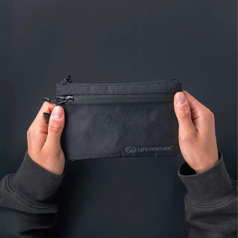 image 1 of Lifeventure X-Pac Travel Zip Pouch Bag Black | Navy