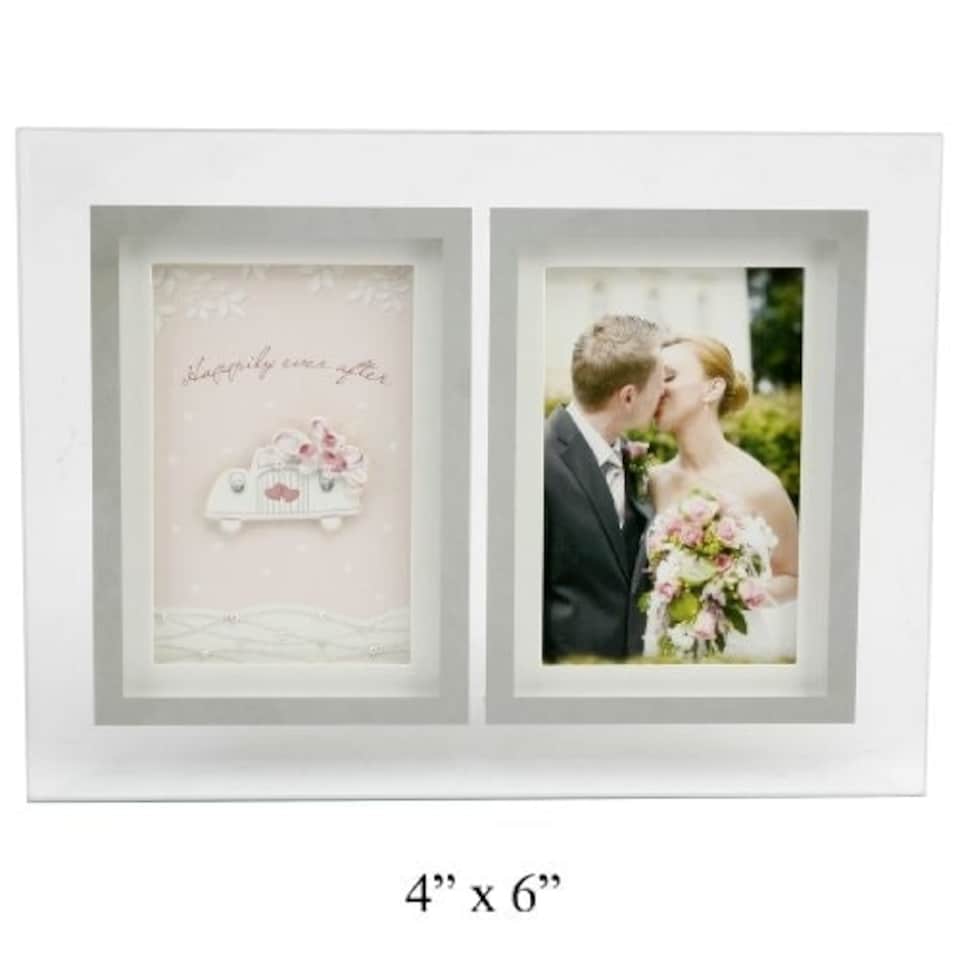 image 1 of Reflection Sentiment Photo Frame with Verse - Wedding
