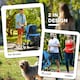 image 8 of PawHut 3 Wheel Pet Stroller, for Medium Small Dogs, Foldable Cat Pram - Blue