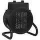 image 1 of HOMCOM Ceramic Space Heater, 2000W Portable Fan Electric Heater with 3 Modes, Adjustable Thermostat, Handle, Overheat Protection, Low Energy for Bedroom, Black | Black