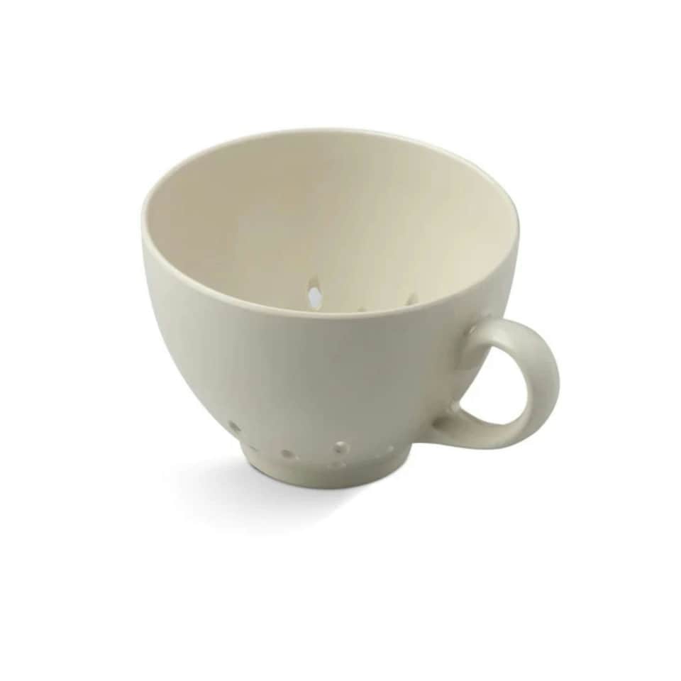 image 1 of Zeal Berry Colander Cup, Melamine Fruit and Berry Strainer, Cream
