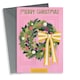 image 1 of Arty Door Wreath Christmas Card