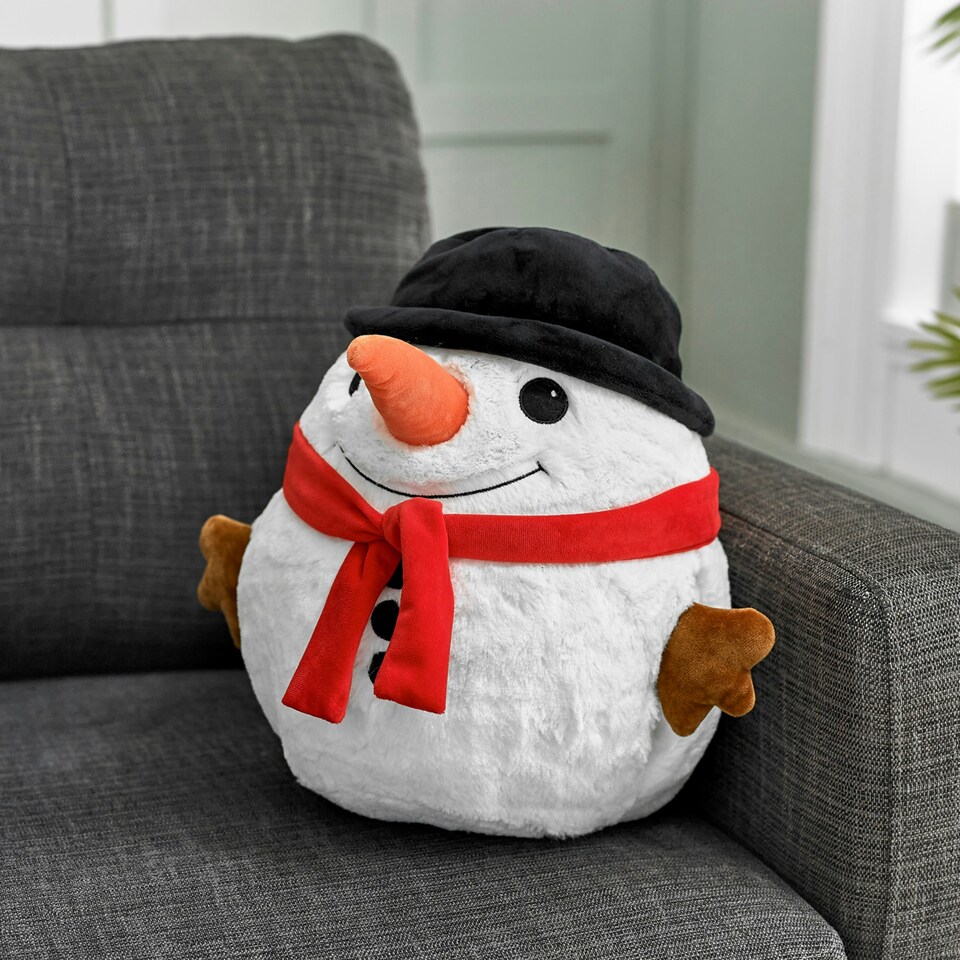 image 1 of Soft Cuddly Giant Handwarmer Cozy Snowman
