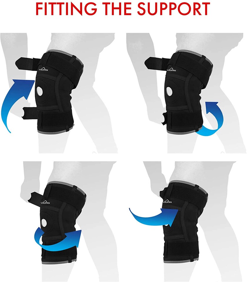 image 1 of Vulkan Classic Hinged Knee Support | Black | S