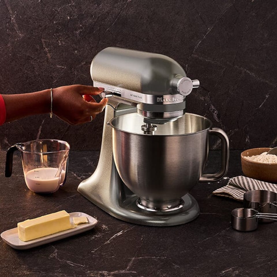 image 1 of KitchenAid Artisan Plus Medallion Silver 4.7L Tilt Head Stand Mixer
