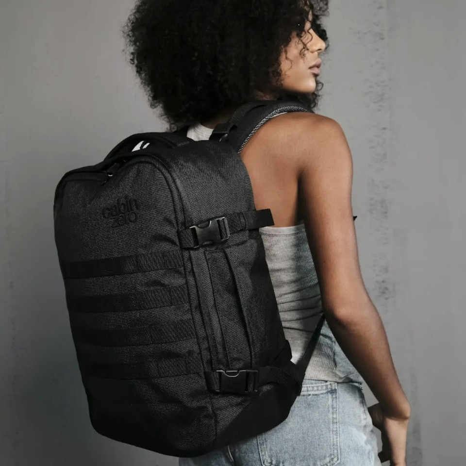 image 1 of Military Backpack 28L Absolute Black Black