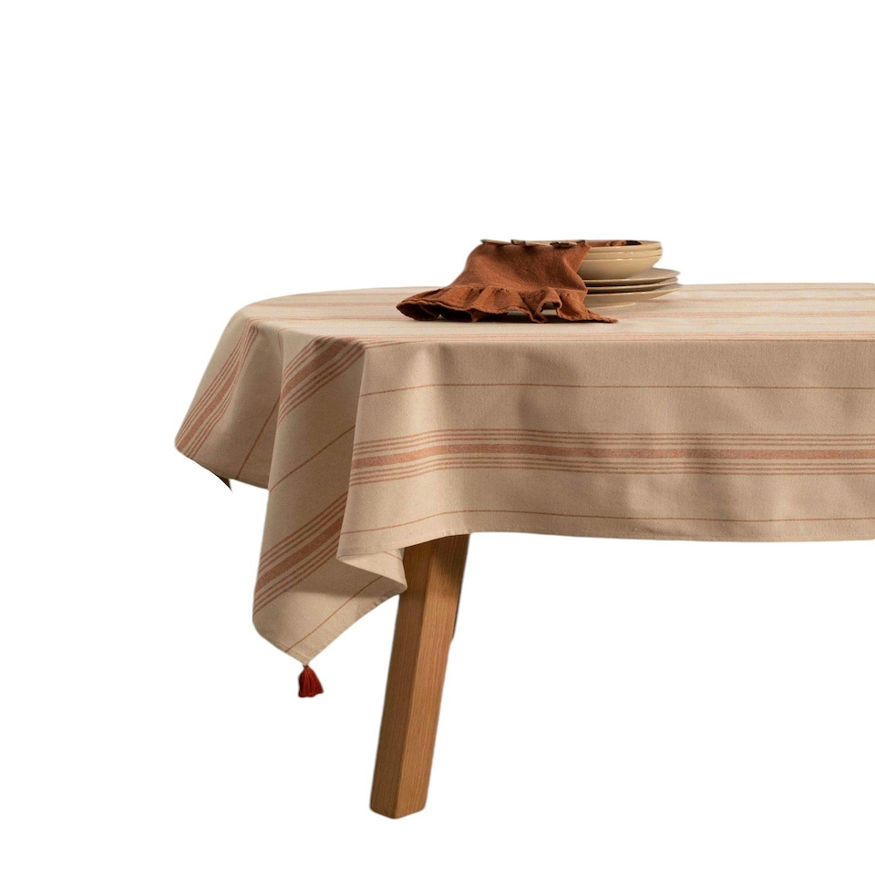 image 1 of Cinnamon Tablecloth - 200 cm x 150 cm