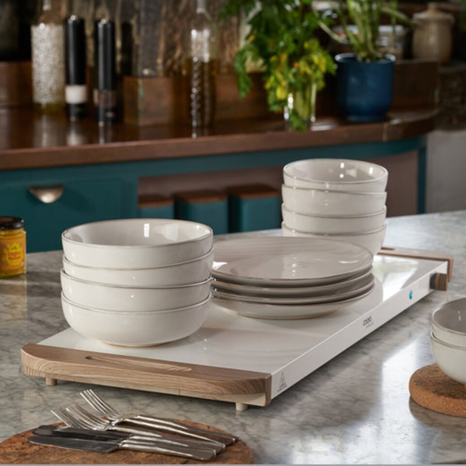 image 1 of Cooks Professional 5-Section Buffet Warmer 9.6L with Hotplate Function | White | 5-Section