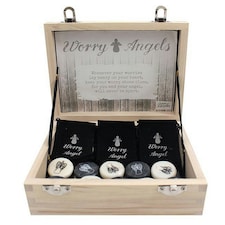 Something Different Angel Stones In Box (Set Of 24) - Grey/White - One Size