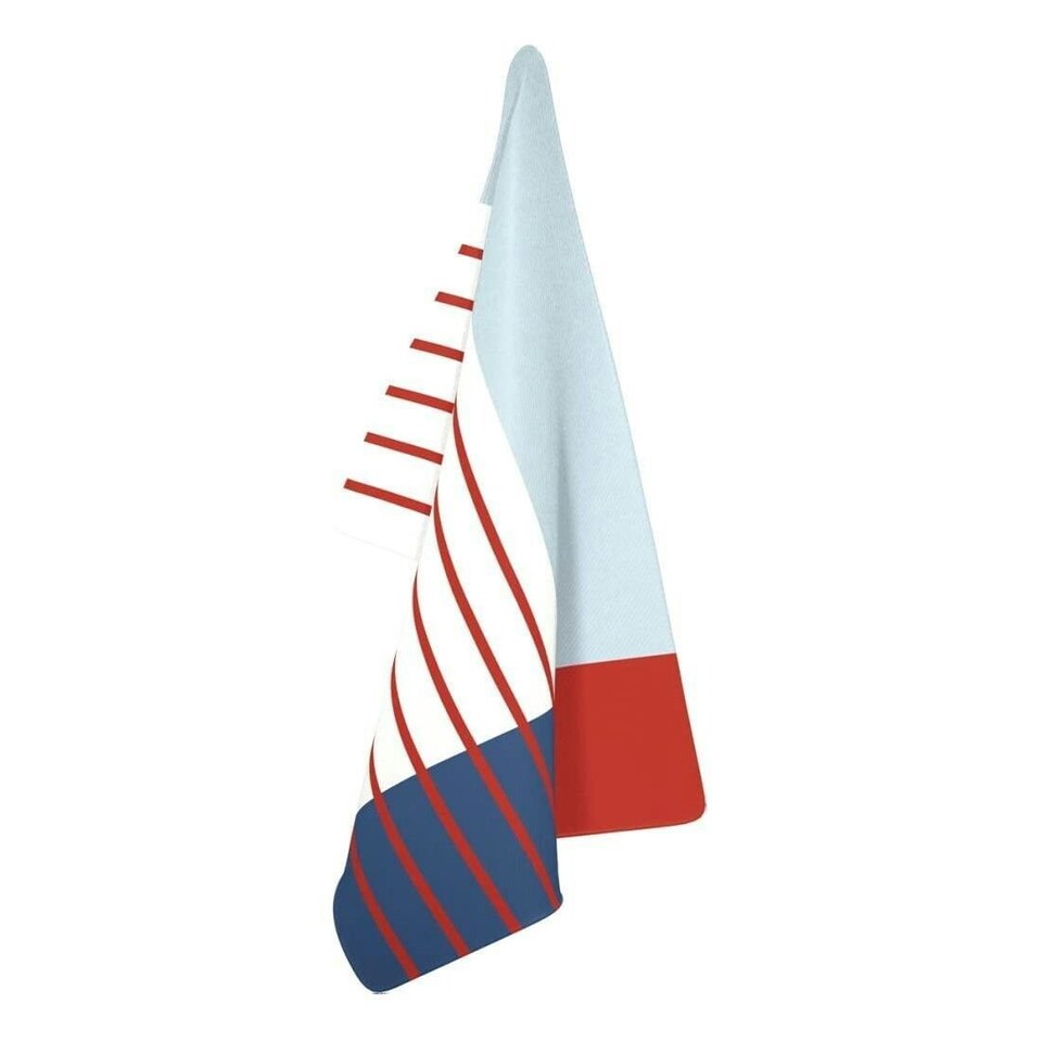 Tea Towel (Fabric) - STRIPES red blue    T10814 | Multi