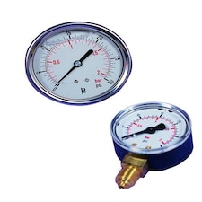 Certikin Deluxe Glycerine Filled Gauge Back Entry Valve Only (G3010)