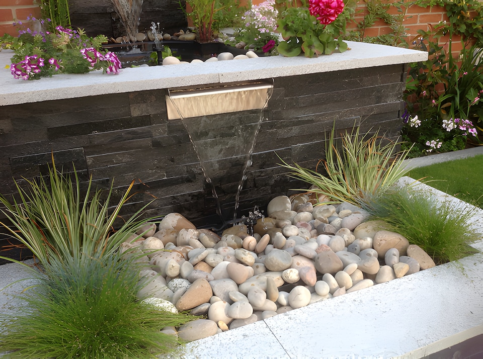 image 1 of Stainless Steel Waterfall Blade Cascade - Sheer descent - Bottom Supply L60cm