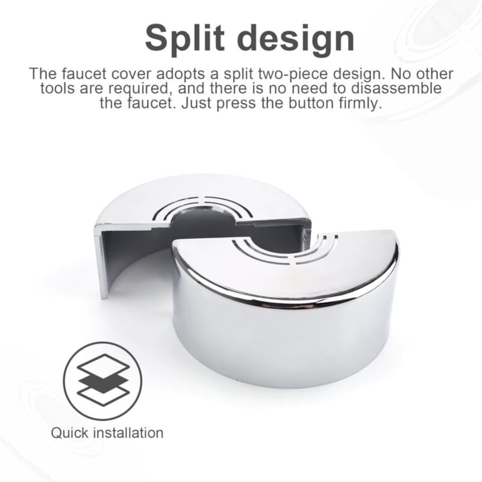 Standard Radiator Covers 3 pieces faucet rosette, shower mixer rosette, 3 sizes in 1, radiator ...