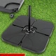image 5 of 4Pcs Parasol Weights Cantilever Parasol Base Fillable Hanging Banana Umbrella Stand for Outdoor Patio Offset Garden Parasols