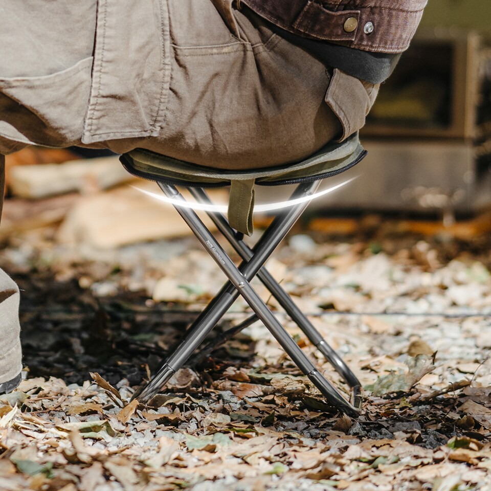 image 1 of Ultralight Outside Folding Stool | Orange | Orange