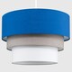 image 2 of ValueLights Aztec 3 Tier Blue Fabric Ceiling Light Shade