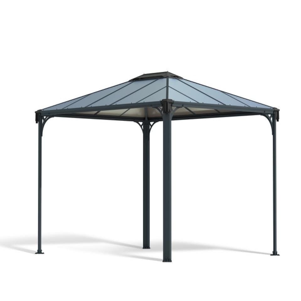 image 1 of Martinique 3600 Garden Gazebo Grey Bronze - Polycarbonate - L360 x W295 x H274.5 cm - Grey