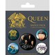 image 2 of Queen Classic Badge Set (Pack of 5) - Multicoloured - One Size