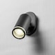 image 2 of CGC SOLIS Black Single GU10 Adjustable Ceiling Spotlight Black