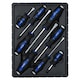 image 1 of 8pc Go Through Screwdriver Set Flat Bladed Headed Phillips Screws