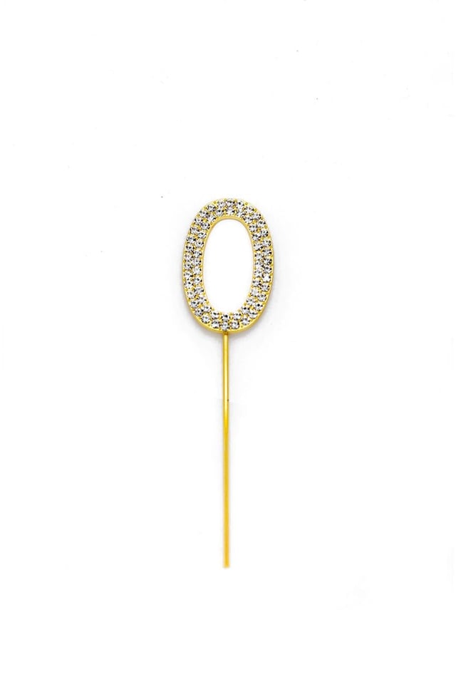image 1 of Cake Topper Number 90 - Gold Diamond | Gold