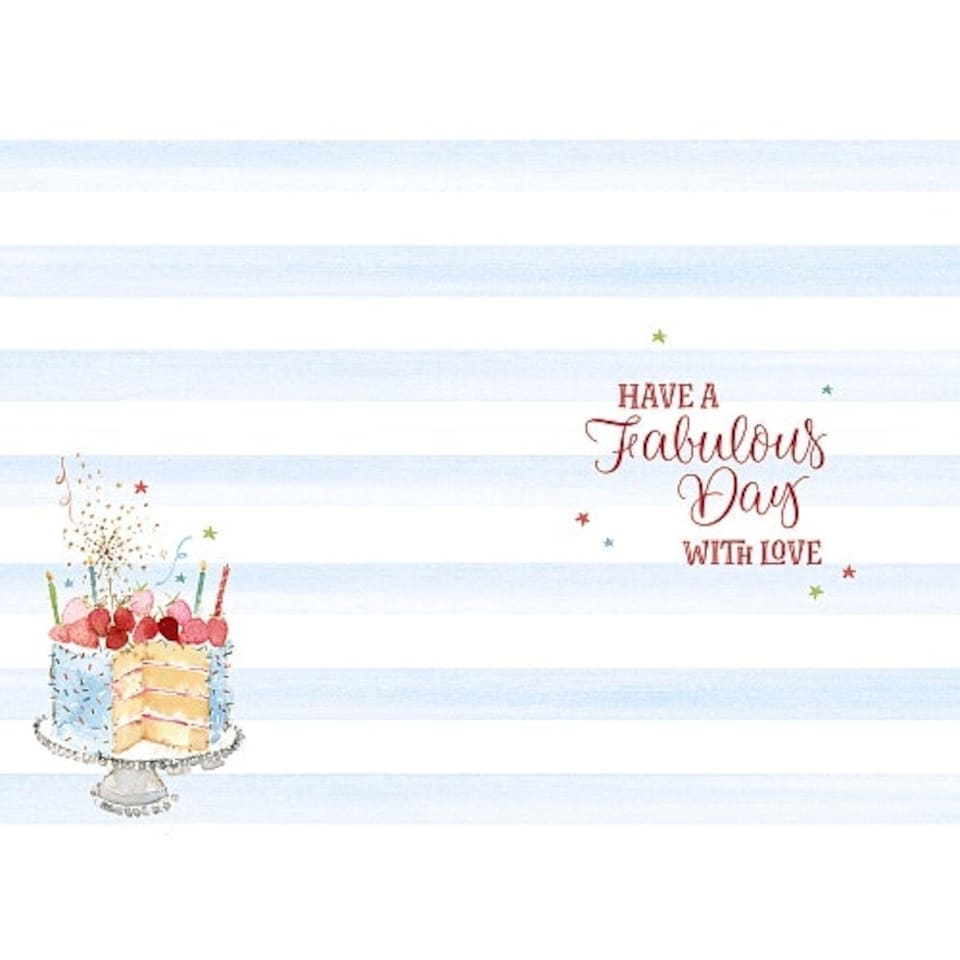 image 1 of Happy Birthday Large Cake Card