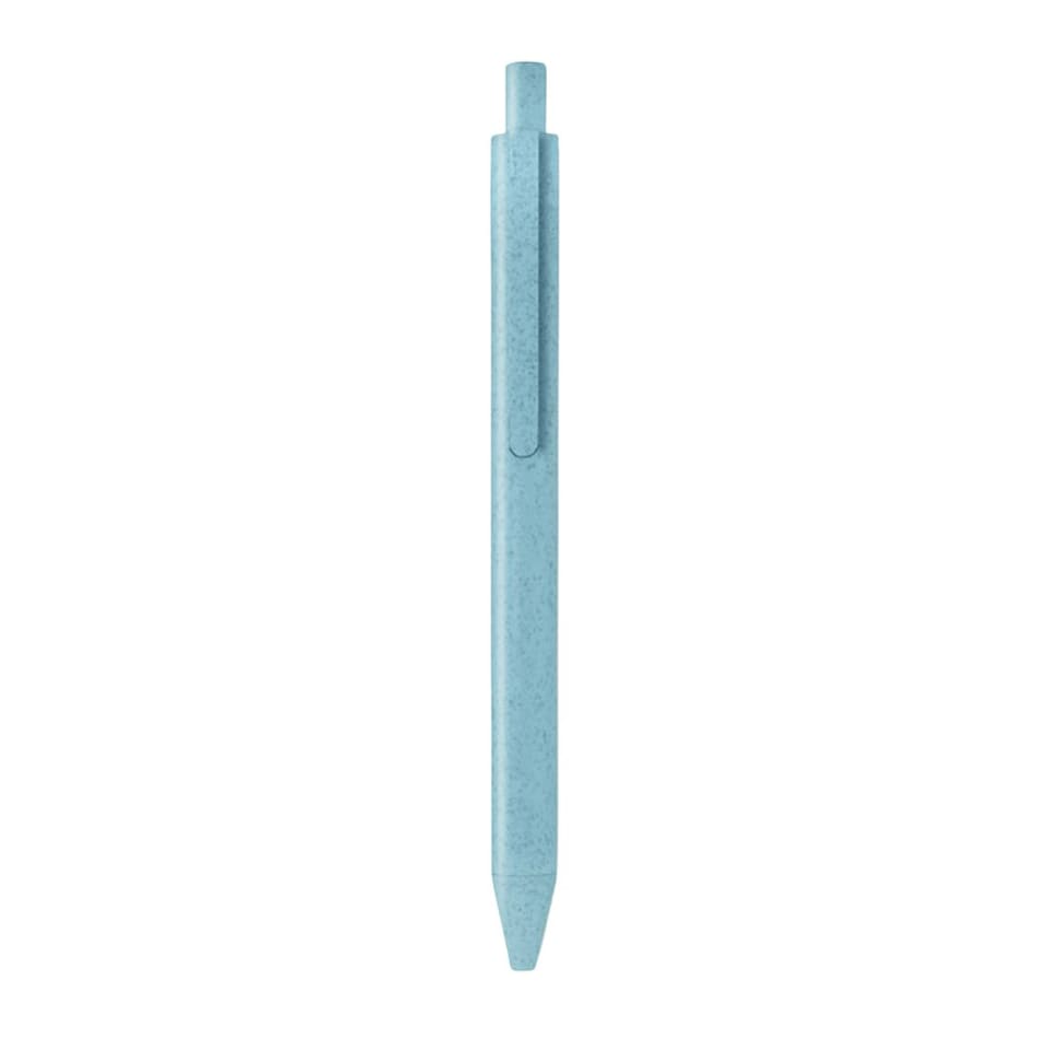 image 1 of MidOcean Pecas Wheat Straw Ballpoint Pen - Blue - 14cm x 1cm