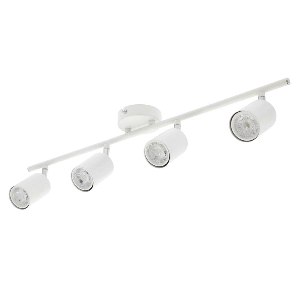 image 1 of CGC JACK White Four Head GU10 Ceiling Spot Bar Light White