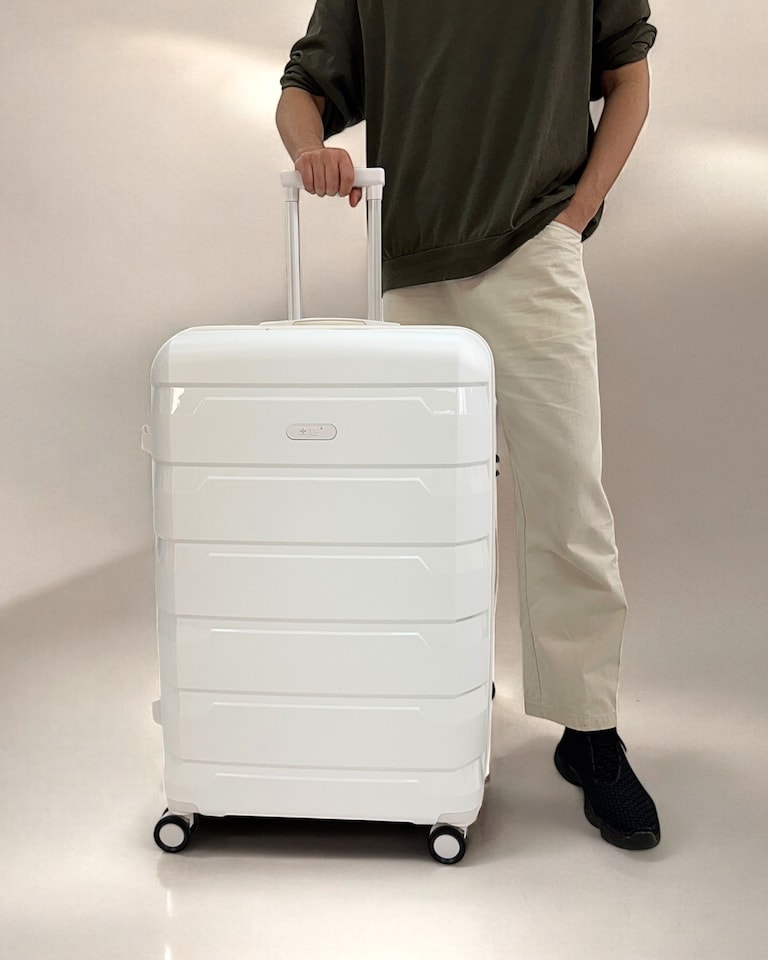 image 1 of Lightweight Luggage Set of 3 – Combination for Every Journey | SB Charging Port, Dual Spinner Wheels, TSA Lock, Shock-Resistant PP Hard Shell