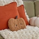 image 1 of OHS Pumpkin Halloween Autumnal Soft Plush Cosy Winter Warm Decor Microwavable Hottie Pad - Rust
