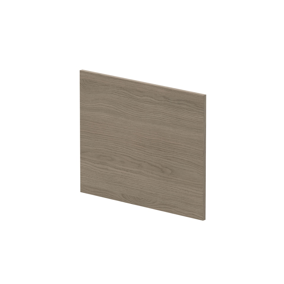 image 1 of Square MFC Reversible Shower Bath Woodgrain Solace Oak 700mm | Brown | Grey Vicenza Oak | 1