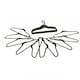 image 9 of Pack of 20 Grey Non-Slip Space Saving Velvet Clothes Garment Coat Suit Hangers