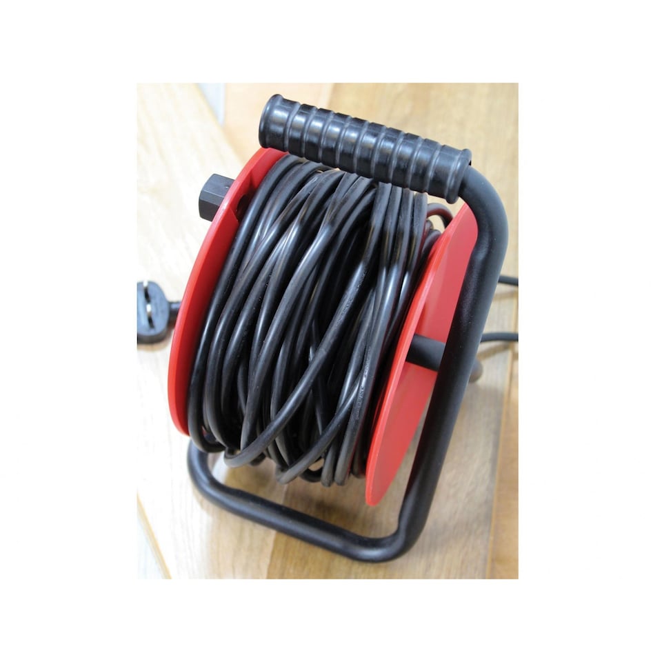 image 1 of Faithfull Power Plus Open Drum Cable Reel (UK Plug) | Multi | Multi Colour | 25m | 1