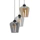 image 3 of Milagro Pendant Lamp Santiago Mix 3XE27 Black