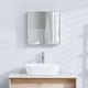 image 2 of Bath Vida Tiano Stainless Steel Mirrored Double Wall Mounted Bathroom Cabinet | Chrome | Stainless Steel | 1