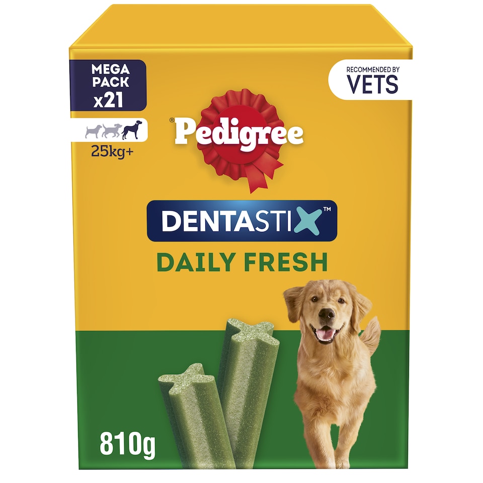 Dentastix Dentastix 84 Pedigree Dental Stick Chews pet food packaging