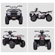 image 8 of HOMCOM 12V Electric Car for Kids, Battery Powered Quad Bike, Ride-On ATV Car with Forward, Reverse Functions, Music, LED Lights, for Ages 3-5 Years - White