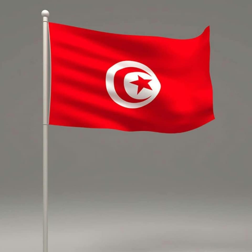image 1 of Tunisia Flag 5 x 3ft Red