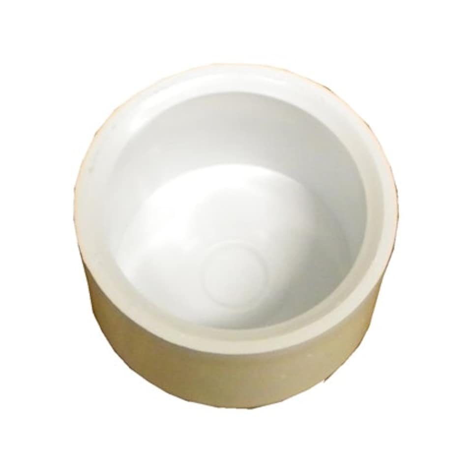 image 1 of Plastica 1.5in End Cap White Pack of 10