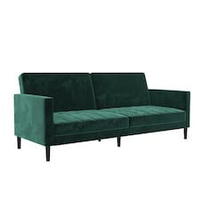 Dorel Home - Liam Sofa Bed in Velvet Green | Green | GREEN VELVET | Not provided