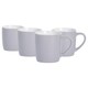 image 1 of Argon Tableware 4x Coloured Coffee Mugs - Grey - 350ml - Tea Mug Latte Mug Cappuccino Mug Drinking Mug Grey