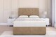 image 1 of Sloomy Highbury Mink Naples Divan Bed Base 2 Drawers Same Side With 54 Inch Floor Standing Headboard | Brown | Mink | Super King | 1